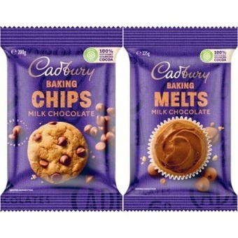 Coles Cadbury baking chocolate blocks, chips or melts 180g-225g offer