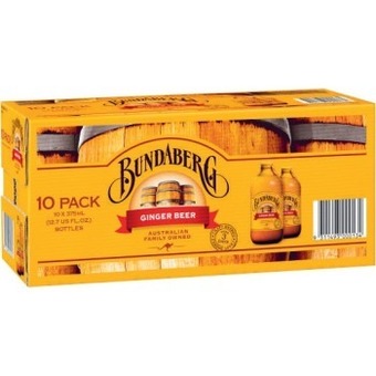 Coles Bundaberg brewed ginger beer 10x375ml offer