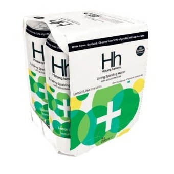 Coles Helping humans sparkling water 4x250ml offer