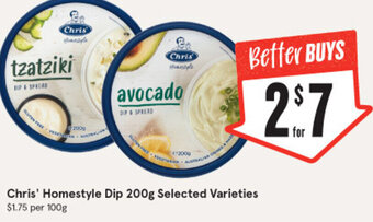 IGA Chris' Homestyle Dip 200g offer