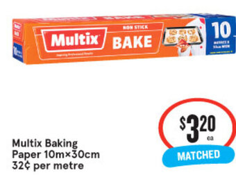 IGA Multix Baking Paper 10mx30cm offer