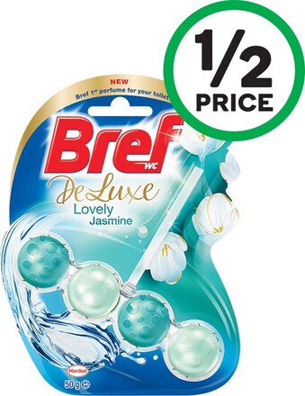 Woolworths Bref Deluxe, Scent Switch or Blue Active Toilet Cleaner 50g offer