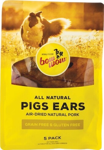 Woolworths Bow Wow Pigs Ears Pk 5 offer