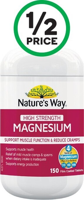 Woolworths Natureu2019s Way Magnesium Tablets Pk 150# offer