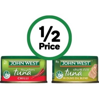 Woolworths John west tuna tempters 95g offer