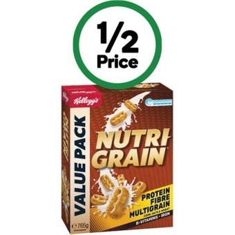 Woolworths Kellogg’s nutri-grain 765g offer