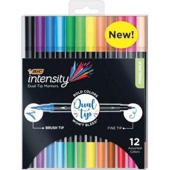 Woolworths Bic intensity dual tip markers pk 12 offer