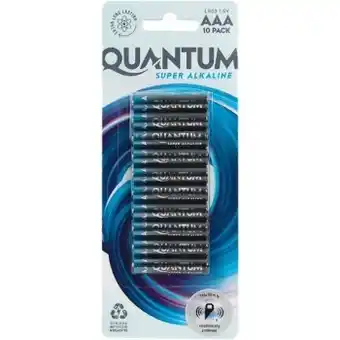 Woolworths Quantum aa or aaa batteries pk 10 offer