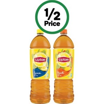 Woolworths Lipton ice tea varieties 1.5 litre offer
