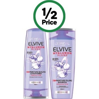 Woolworths L’oreal elvive shampoo or conditioner 300ml offer