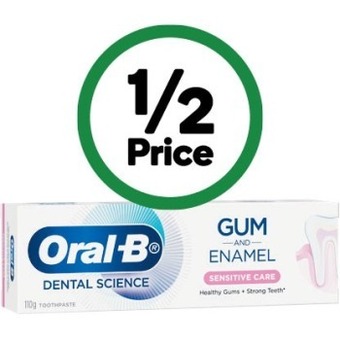 Woolworths Oral-b gum care toothpaste 110g offer