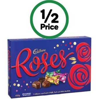Woolworths Cadbury roses 450g offer