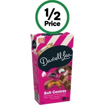 Woolworths Darrell lea soft centres gift box 255g offer