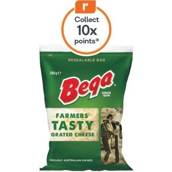 Woolworths Bega cheese block or grated 500g offer