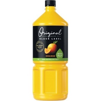 Woolworths Original juice black label 1.5 litre offer