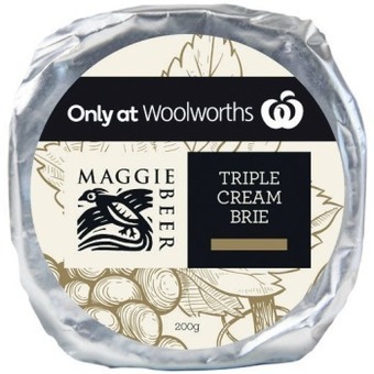 Woolworths Maggie beer brie or camembert 200g – excludes truffle – from the deli offer
