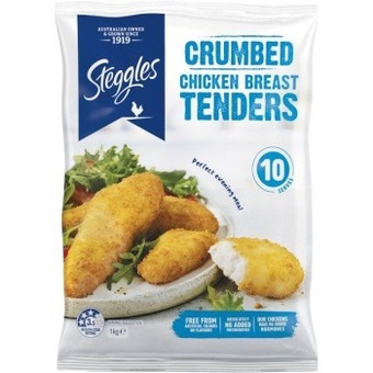 Woolworths Steggles chicken tenders, nuggets or wings 1kg offer