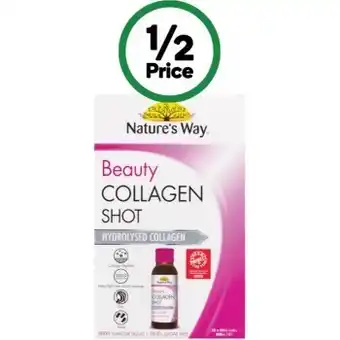 Woolworths Nature’s way beauty collagen shots pk 10 x 50ml# offer