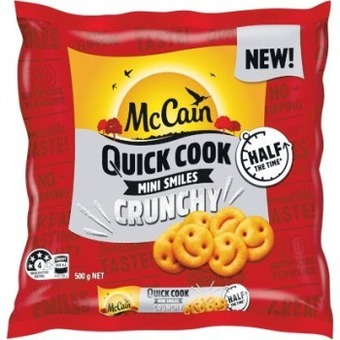 Woolworths Mccain quick cook mini smiles 500g offer