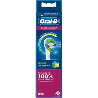 Woolworths Oral-b floss action replacement brush heads pk 3 offer