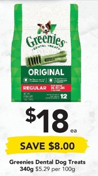 Drakes Greenies Dental Dog Treats 340g offer