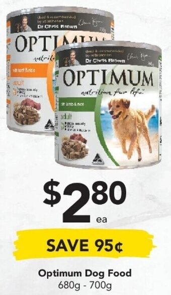 Drakes Optimum Dog Food 680g-700g offer