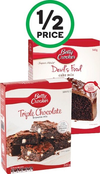 Woolworths Betty Crocker Baking Mixes 400-540g offer