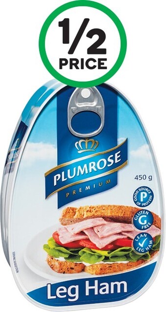 Woolworths Plumrose Leg Ham 450g offer