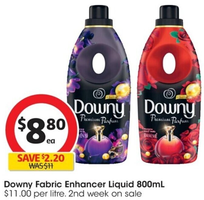 Downy Fabric Enhancer Liquid 800ml offer at Coles
