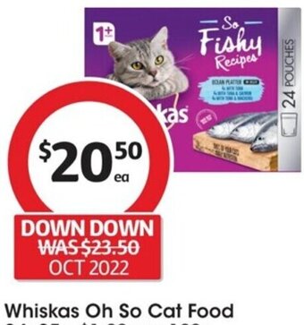 Coles Whiskas Oh So Cat Food offer