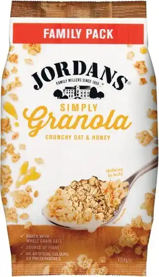 Woolworths Jordans Simply Oats Granola 1.5 kg offer