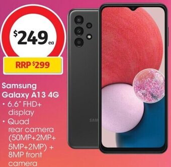 Coles Samsung Galaxy A13 4G offer