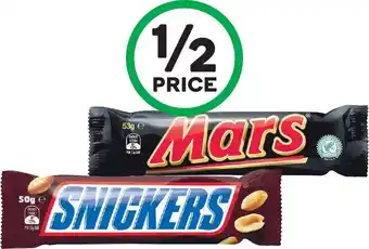 Woolworths Mars Medium Bars 40-56g, Mars M&Mu2019s Mini Tube 35g offer