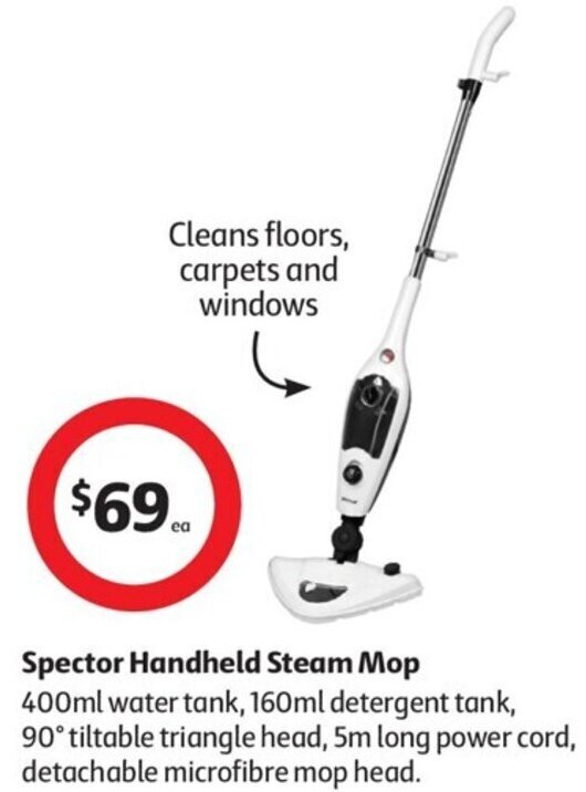 Spector Handheld Steam Mop 400ml offer at Coles