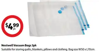 Coles Nestwell Vacuum Bags 3pk offer