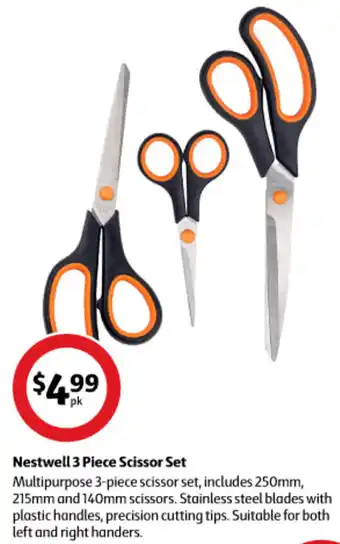Coles Nestwell 3 Piece Scissor Set offer