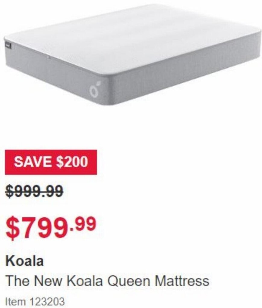 Koala The New Koala Queen Mattress offer at Costco