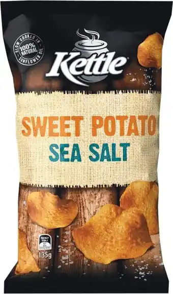 Woolworths Kettle Sweet Potato Chips 135g offer
