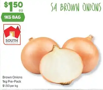 Foodland Brown Onions 1kg Pre-pack offer
