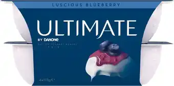 Woolworths Danone Ultimate Greek Yoghurt 4 x 115g, Danone Activia or Activia Fibre 4 x 125g offer