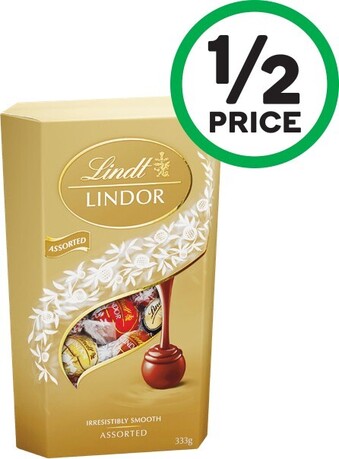 Woolworths Lindt Lindor Cornet 333g offer