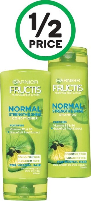 Woolworths Garnier Fructis Shampoo or Conditioner 315ml offer