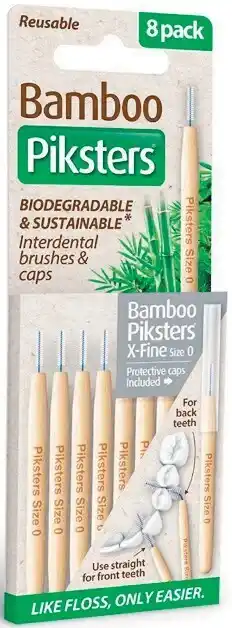 Woolworths NEW Piksters Bamboo Interdental Size 0 Pk 8 offer