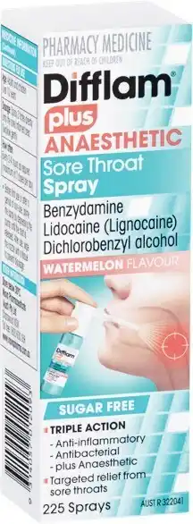 Woolworths NEW Difflam Plus Anaesthetic Sore Throat Spray 30ml¥ offer