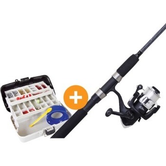 BCF Pryml commando spin combo & 250 piece tackle kit pack offer