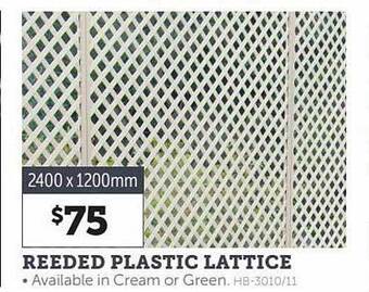 Stratco Reeded plastic lattice offer