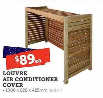 Stratco Louvre air conditioner cover offer