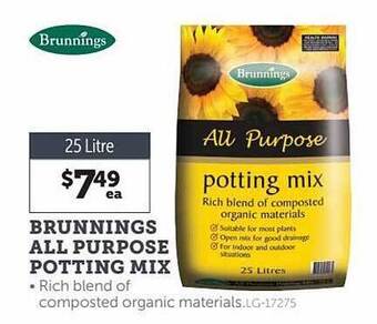 Stratco Brunnings all purpose potting mix offer