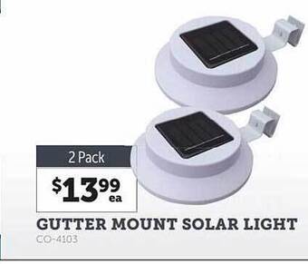 Stratco Gutter mount solar light offer