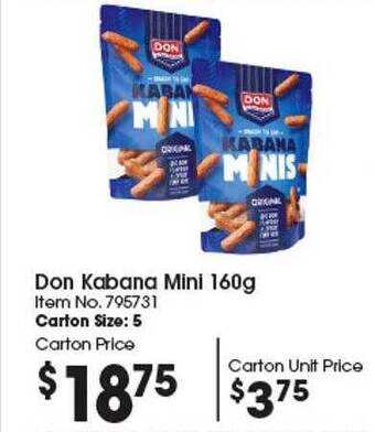 Campbells Wholesale Don kabana mini offer